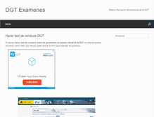 Tablet Screenshot of dgtexamenes.com